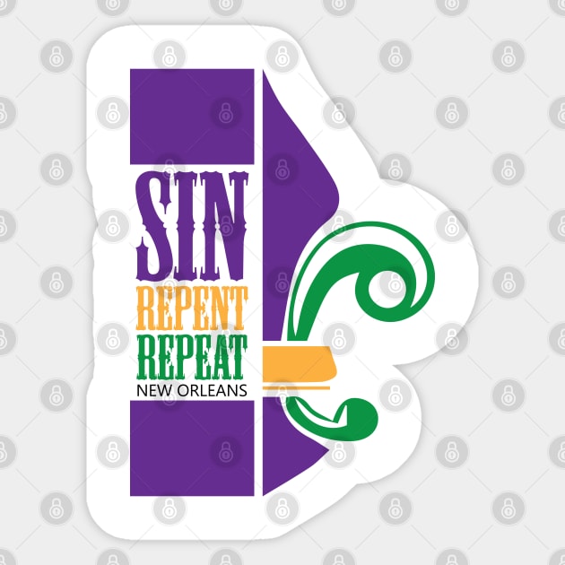 Sin Repent Repeat II Sticker by chwbcc